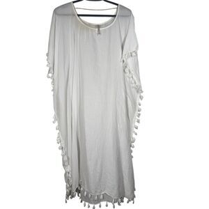 Seafolly Beach Amnesia Kaftan Swim Coverup Womens OS Boho Beachy Coastal *READ